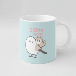 マグカップ シマエナガとエゾモモンガでシマモモ