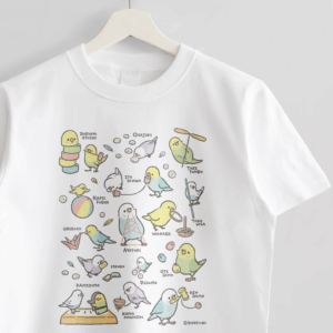 Tシャツ 昔の遊び あやとり だるま落とし セキセイインコ