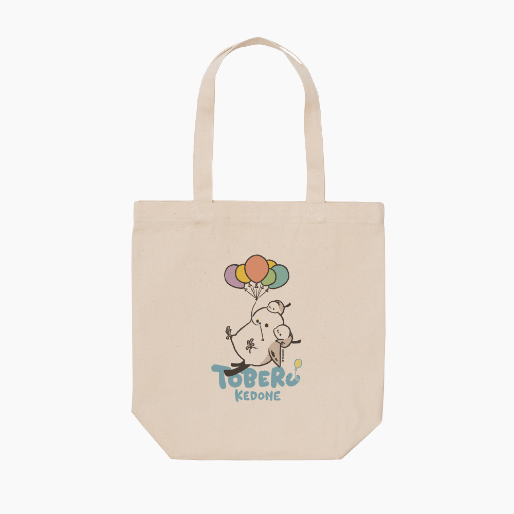 トートバッグ  飛べるけどね 風船飛行 シマエナガ