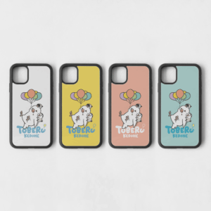 スマートフォンケース 飛べるけど風船で空を舞う 文鳥