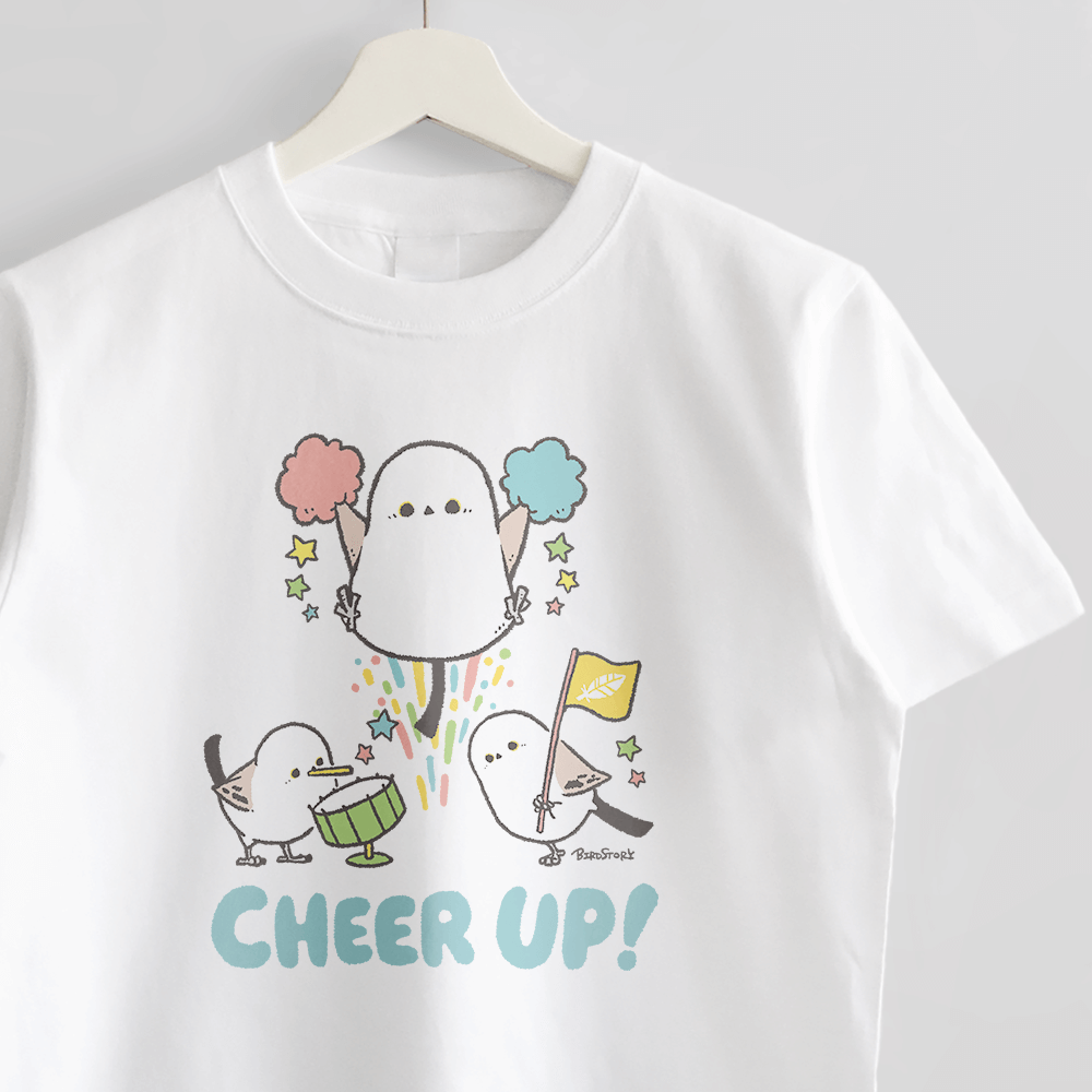 Tシャツ コンパニオンバードチアリーダーズ フレーフレー！ シマエナガ