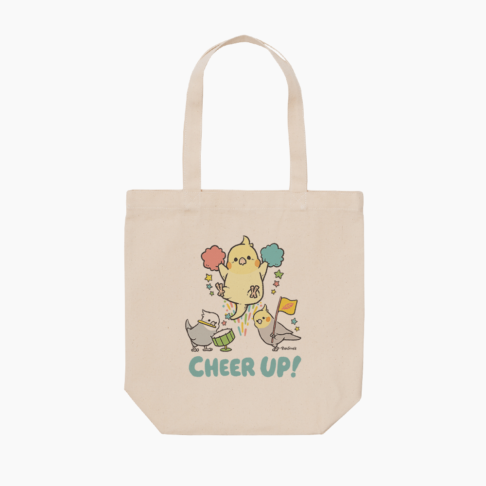 トートバッグ コンパニオンバードチアリーダーズ ファイト！ オカメインコ