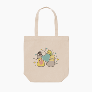 トートバッグ ハートデリバリー 感謝を運ぶ鳥さんたち