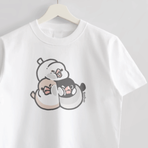 Tシャツ むぎゅ 文鳥