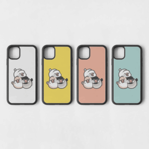 スマートフォンケース むぎゅっともふもふ 文鳥