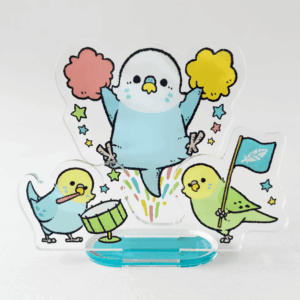 セキセイインコのデスクで応援団 アクリルスタンド