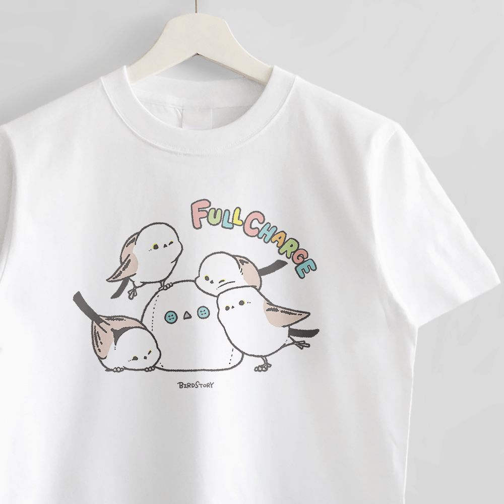 Tシャツ BIRD SLEEP シマエナガの元気な目覚めでおはよう