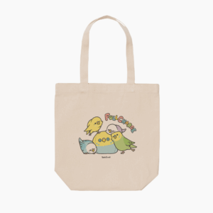 トートバッグ BIRD SLEEP フルチャージで元気いっぱい セキセイインコ