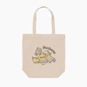 トートバッグ BIRD SLEEP フルチャージで元気いっぱい オカメインコ