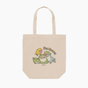 トートバッグ BIRD SLEEP フルチャージで元気いっぱい コザクラインコ