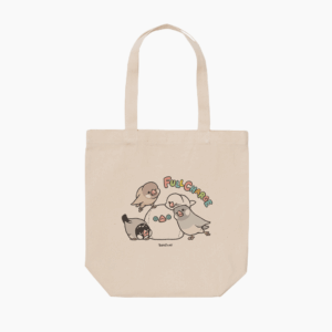 トートバッグ BIRD SLEEP フルチャージで元気いっぱい 文鳥