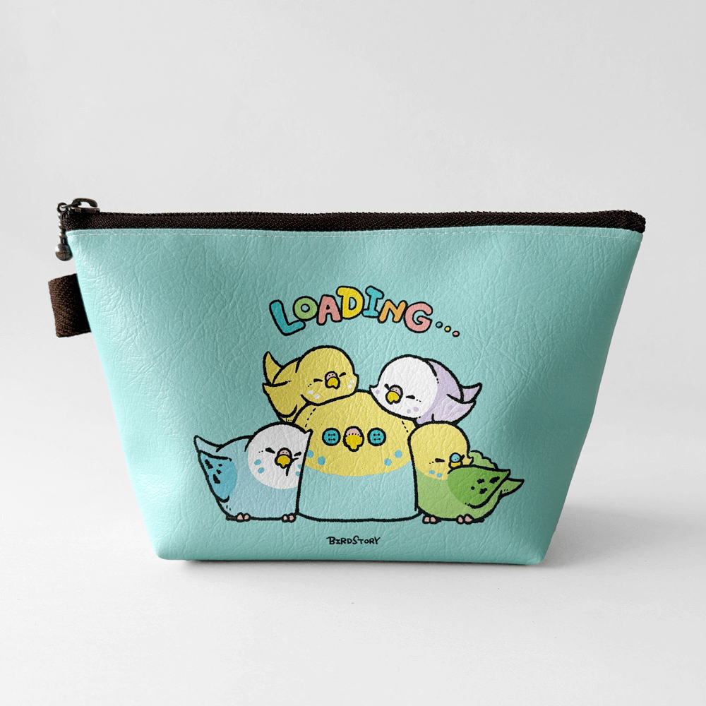 ポーチ セキセイインコの幸せ安眠デザイン