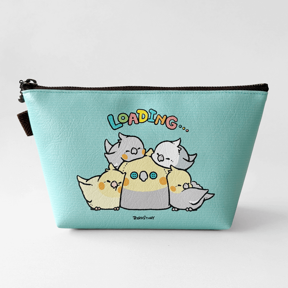 ポーチ オカメインコの幸せ安眠デザイン