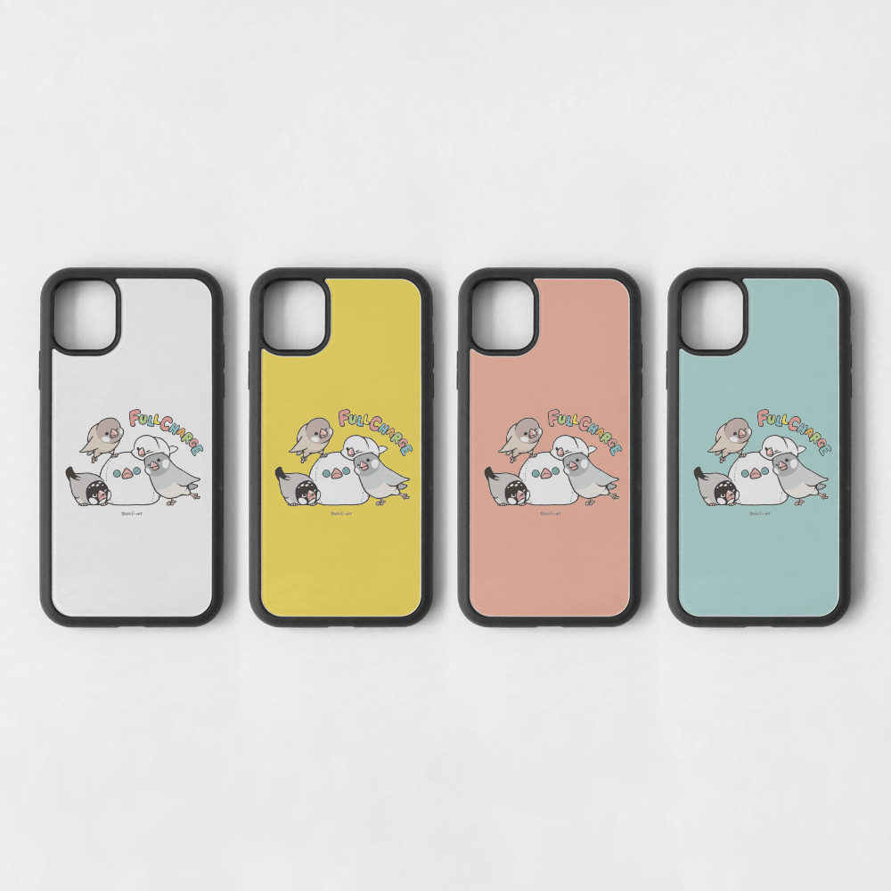 スマートフォンケース バードスリープ 元気に目覚める文鳥