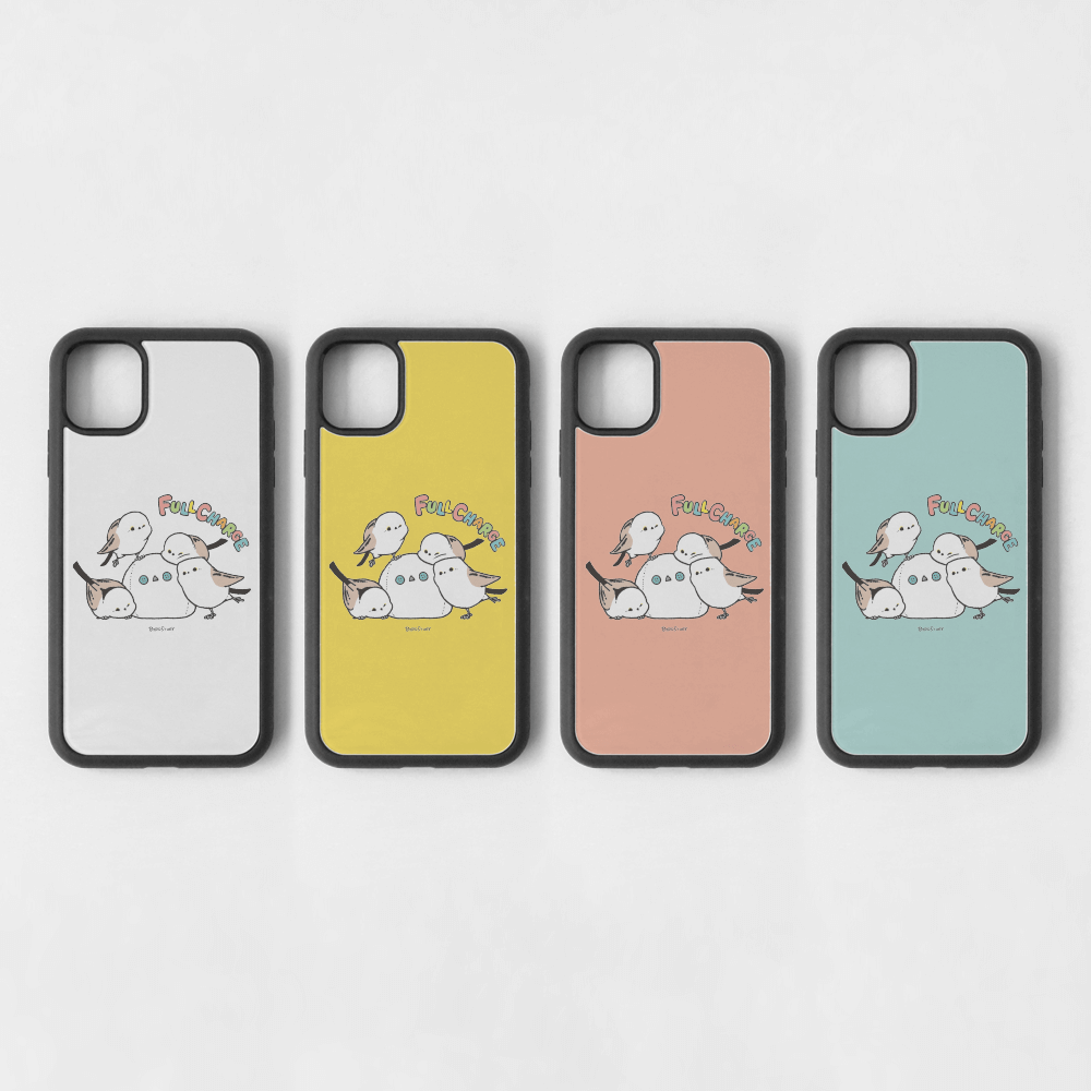 スマートフォンケース バードスリープ 元気に目覚めるシマエナガ