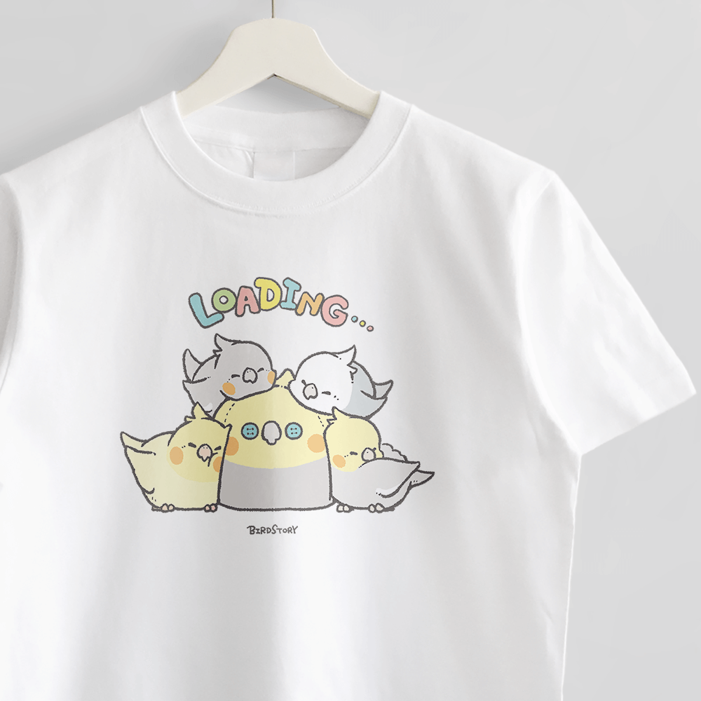 Tシャツ BIRD SLEEP オカメインコのおやすみシーン