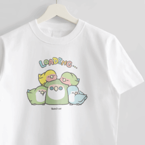 Tシャツ BIRD SLEEP コザクラインコのおやすみシーン