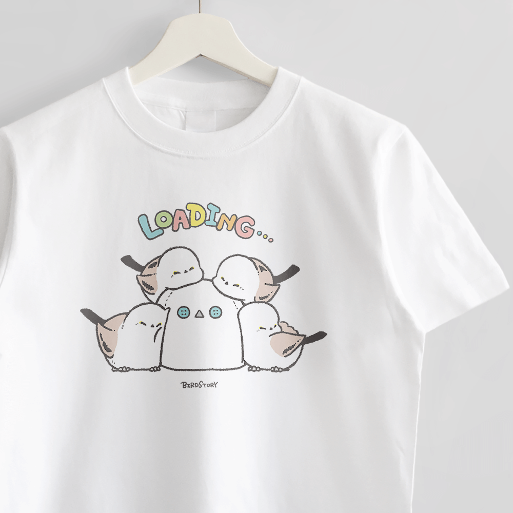 Tシャツ BIRD SLEEP シマエナガのおやすみシーン