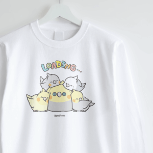 長袖Tシャツ BIRD SLEEP 眠りをテーマに描いたオカメインコデザイン