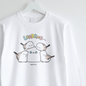 長袖Tシャツ BIRD SLEEP 眠りをテーマに描いたシマエナガデザイン