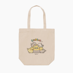 トートバッグ BIRD SLEEP 快適睡眠でローディング中 オカメインコ