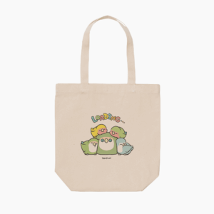 トートバッグ BIRD SLEEP 快適睡眠でローディング中 コザクラインコ