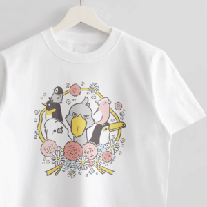 Tシャツ Ribbon with Carnation 大きな鳥