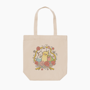 トートバッグ カーネーション 母の日 Ribbon with Carnation 小さな鳥