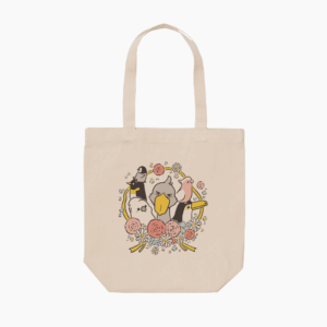 トートバッグ カーネーション 母の日 Ribbon with Carnation 大きな鳥