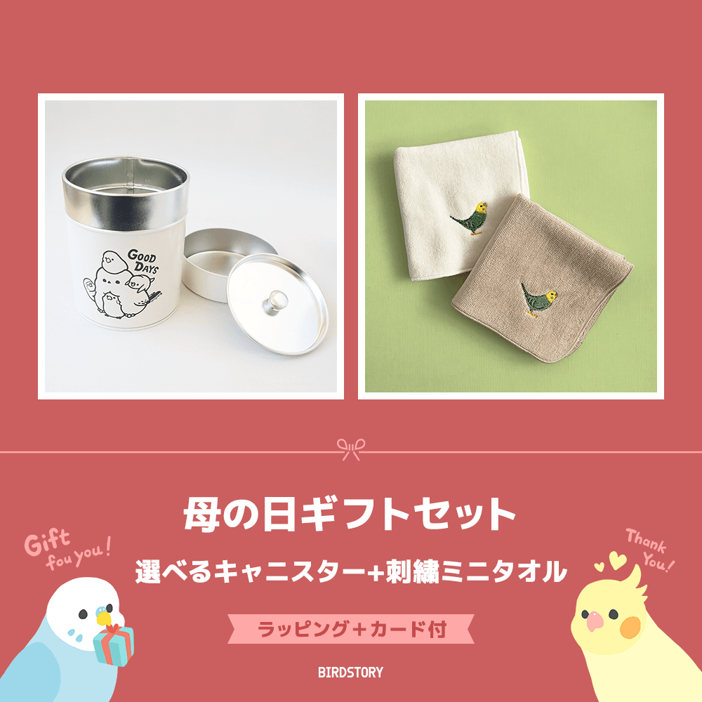 母の日ギフトセット（選べるキャニスター＆刺繍ミニタオル＋カード付）
