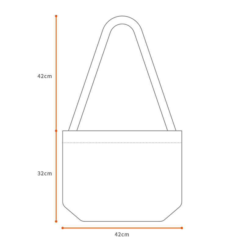 ショルダートートバッグのサイズ