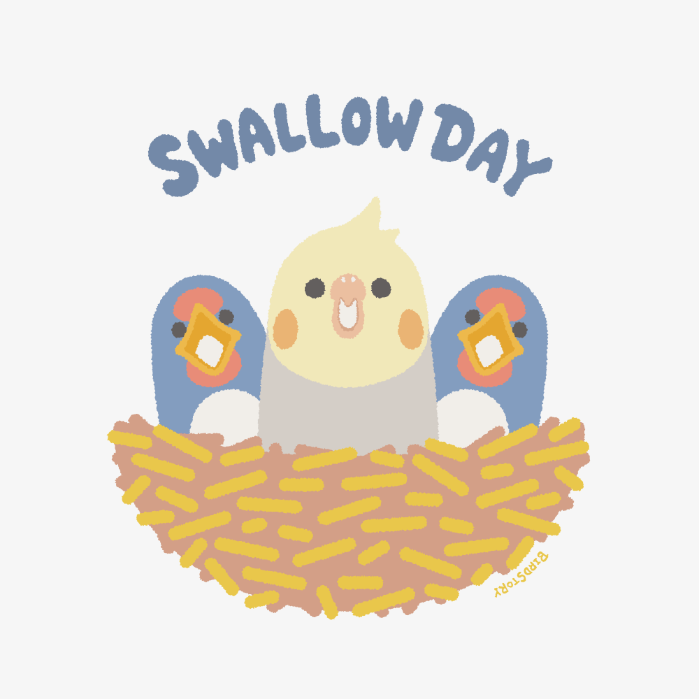 SWALLOW DAY つばめとオカメインコ