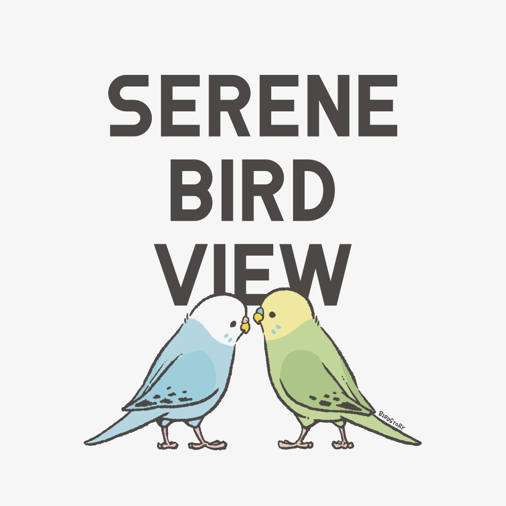 穏やかな光景 セキセイインコ