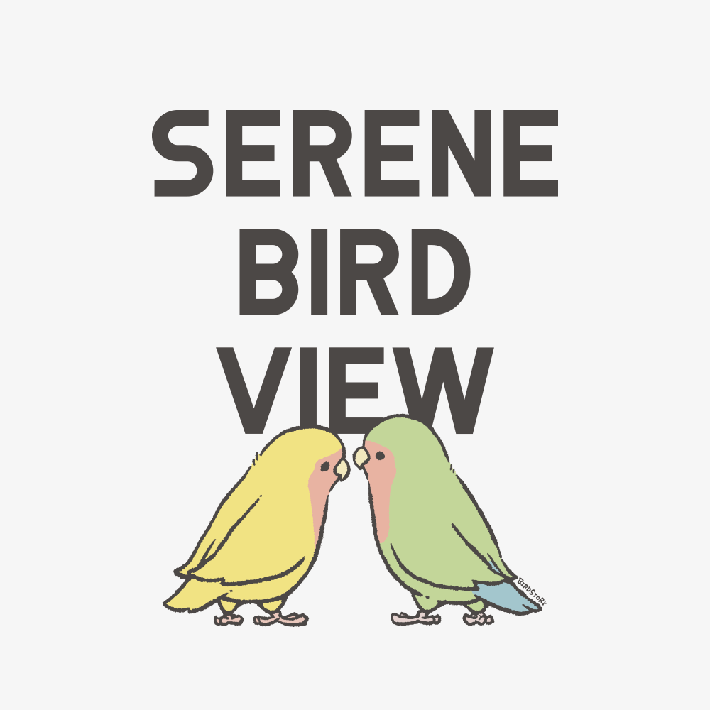 穏やかな光景 コザクラインコ