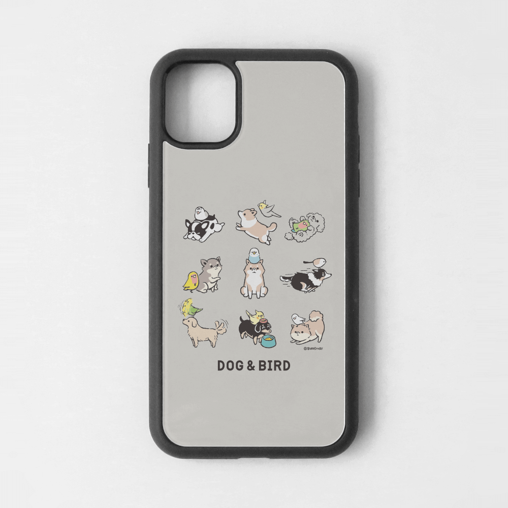 iPhoneカバー グレー