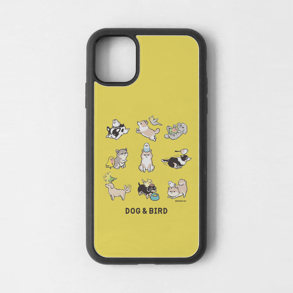 iPhoneカバー イエロー