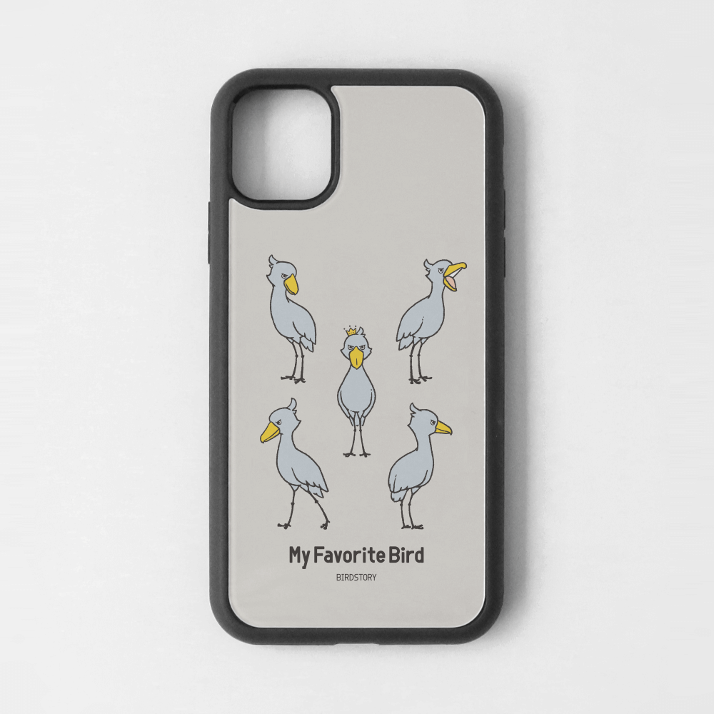 iPhoneカバー グレー