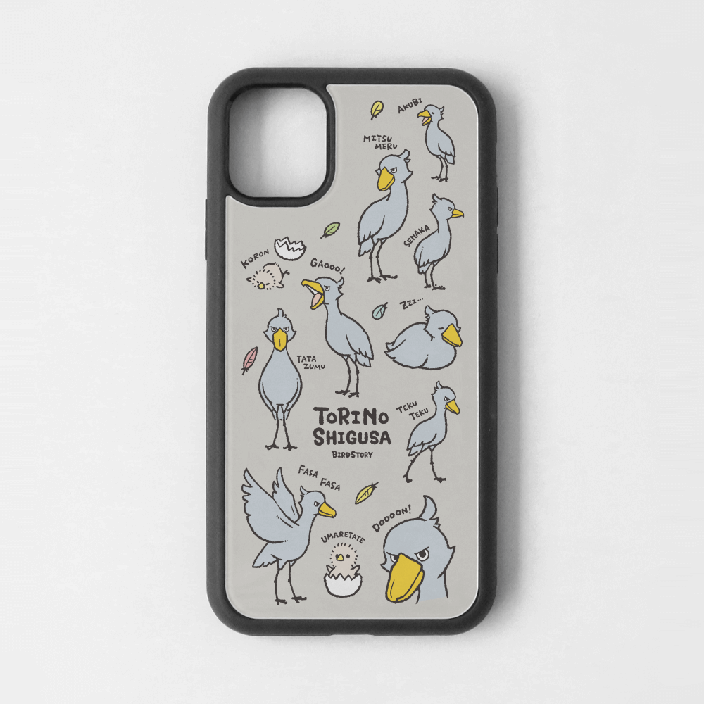 iPhoneカバー グレー