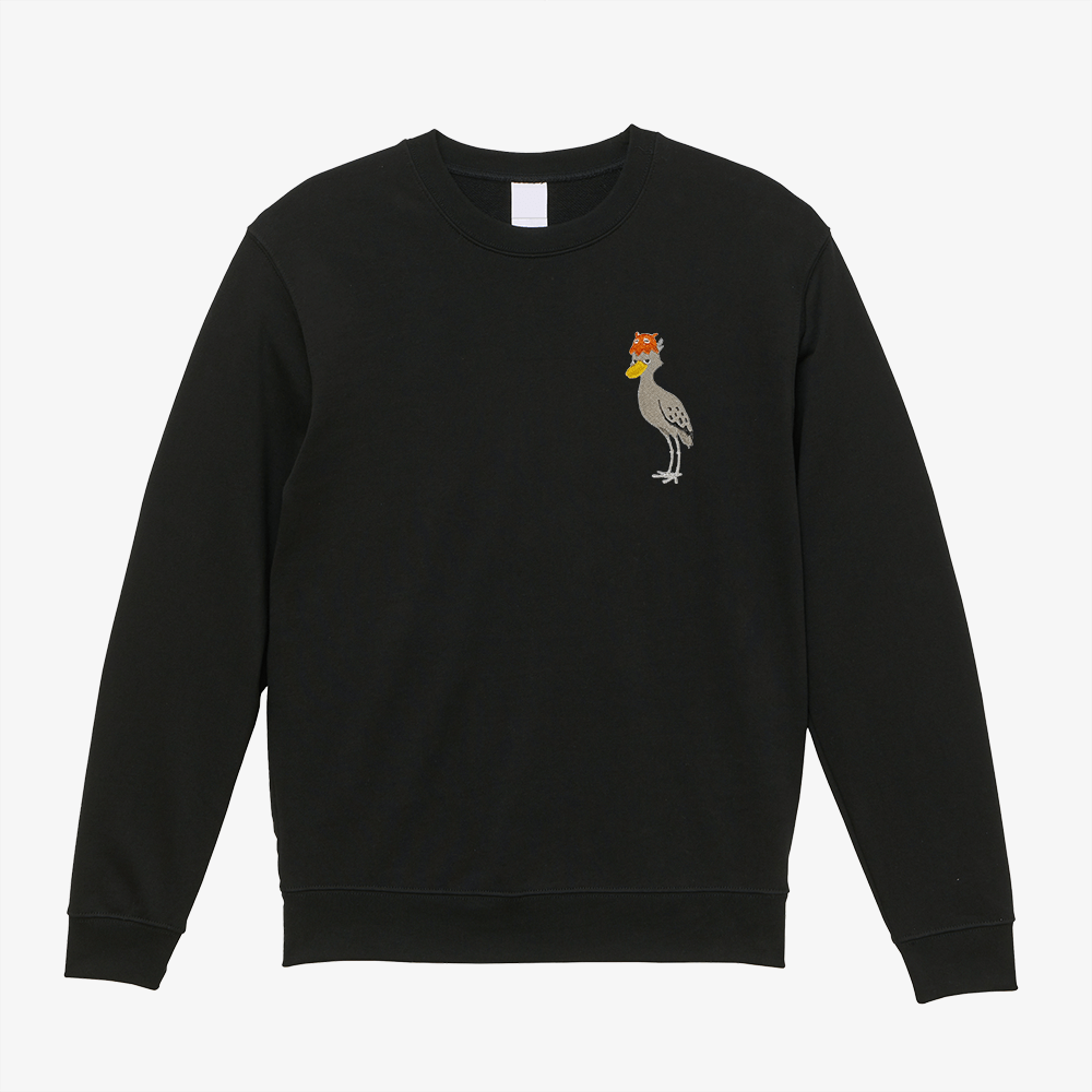 刺繍スウェット ブラック