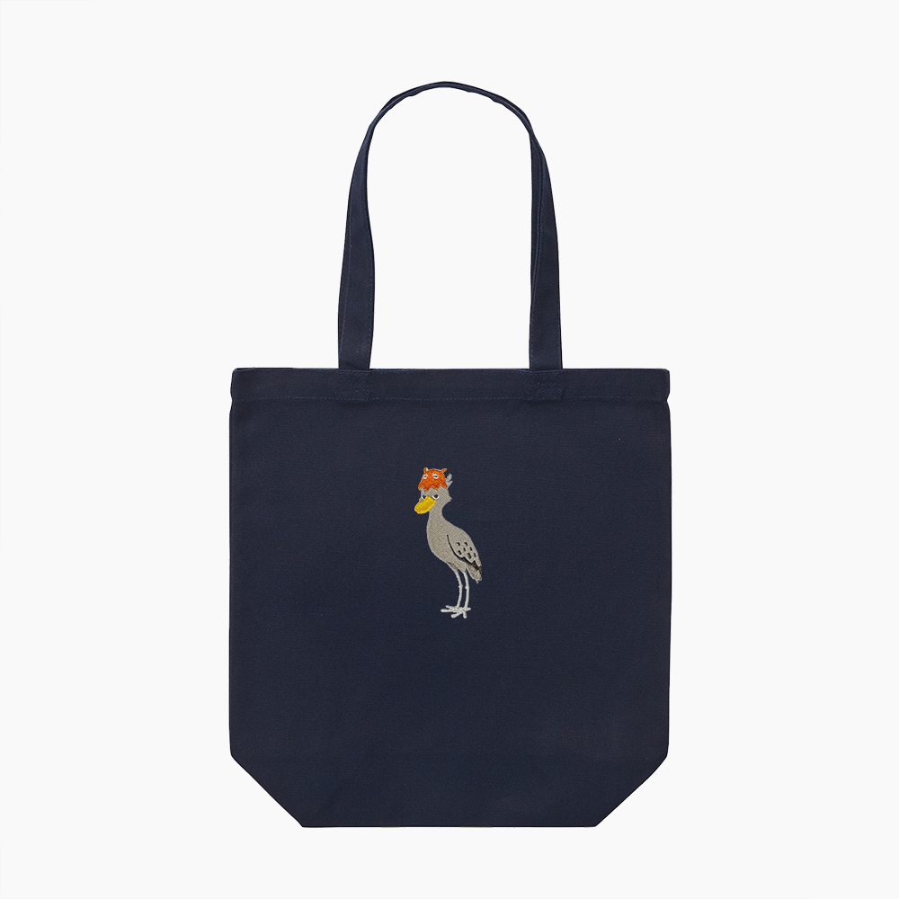 刺繍トートバッグ ネイビー