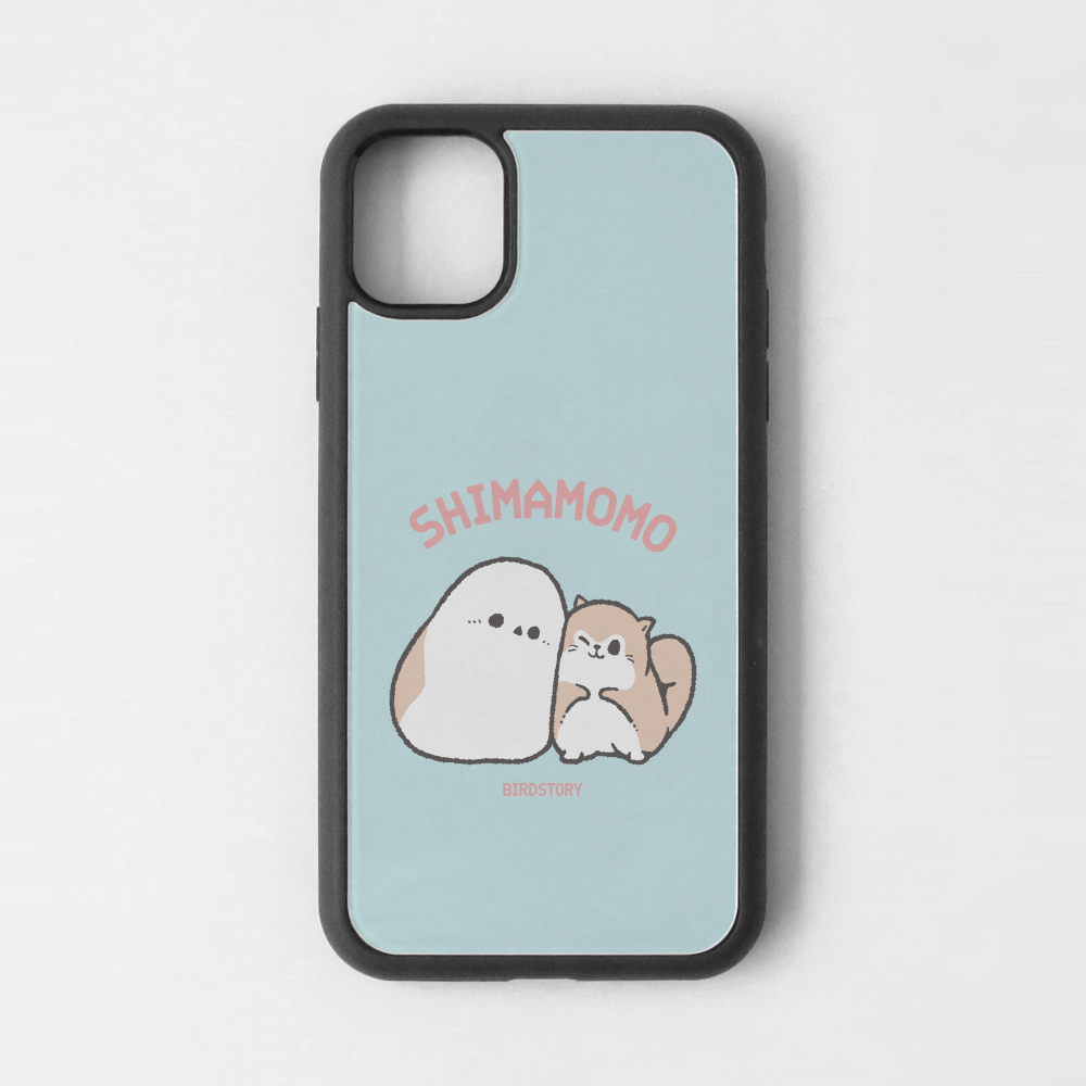 iPhoneカバー ブルー