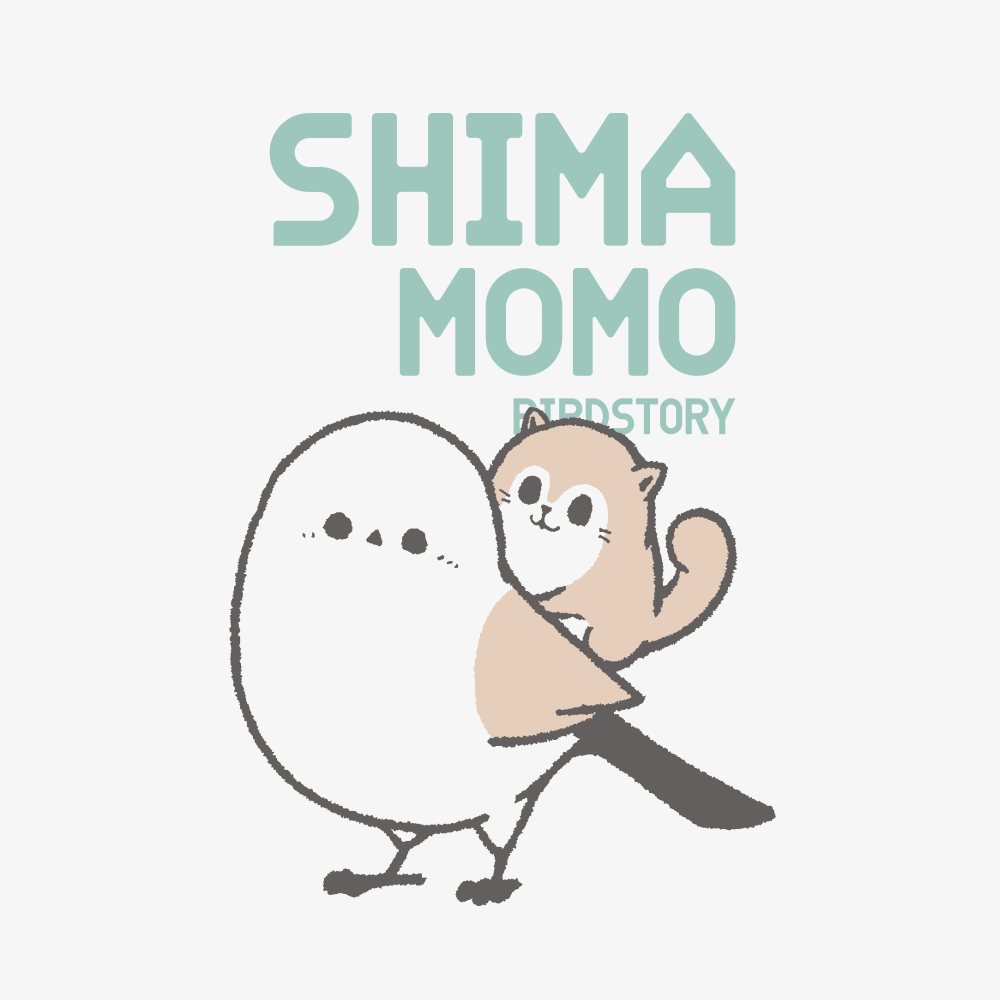 BIRDSTORY シマエナガ エゾモモンガ 仲良し おんぶ