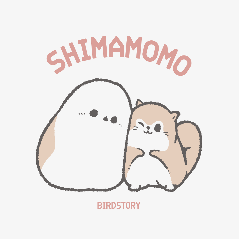 BIRDSTORY シマエナガ エゾモモンガ 仲良し もふもふ