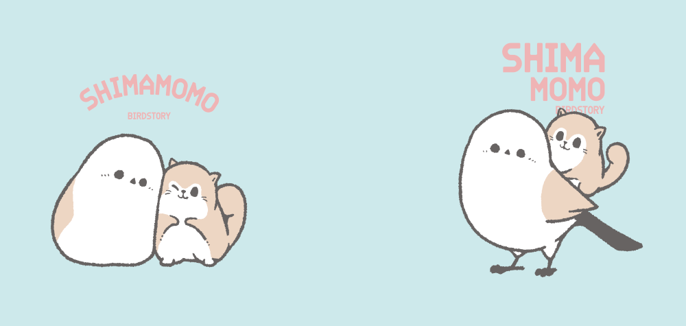 マグカップデザイン シマエナガとエゾモモンガ