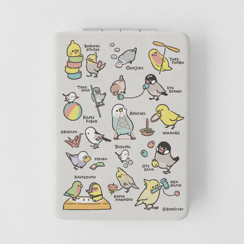 折りたたみミラー 表面デザイン