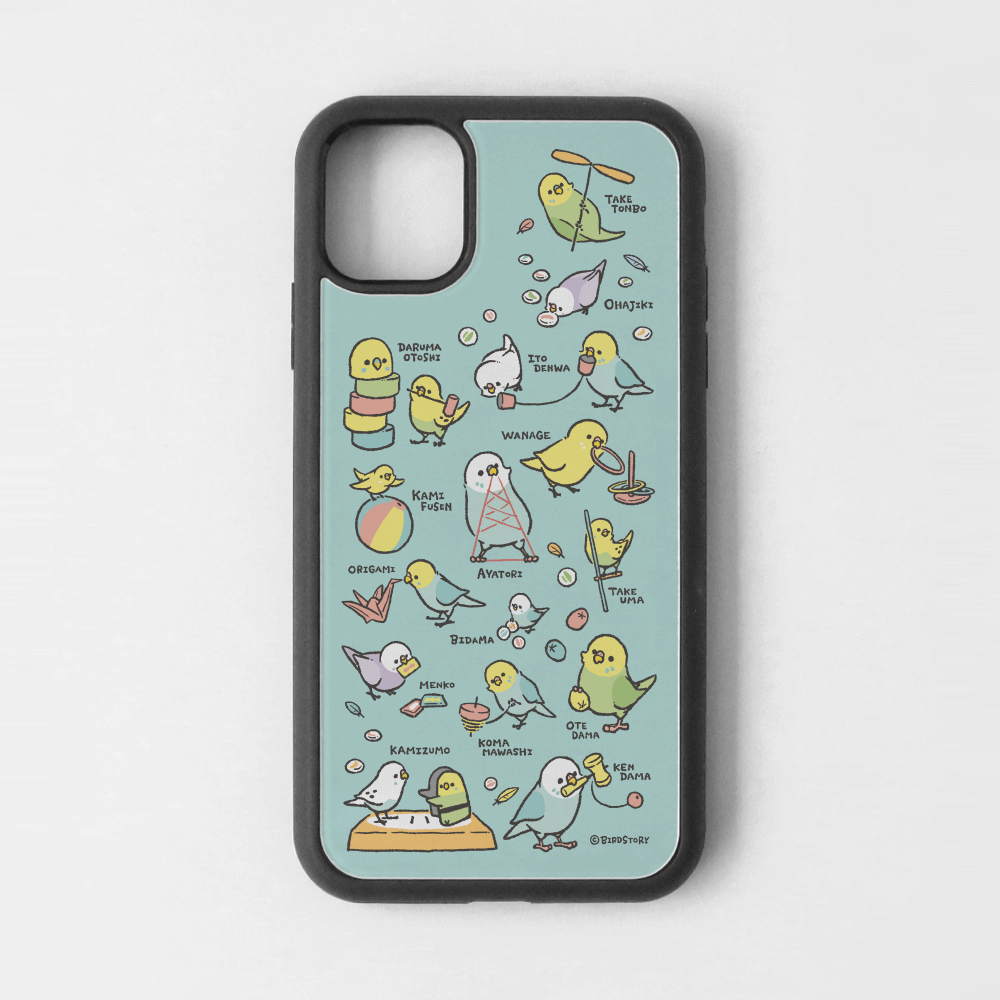 iPhoneカバー ブルー