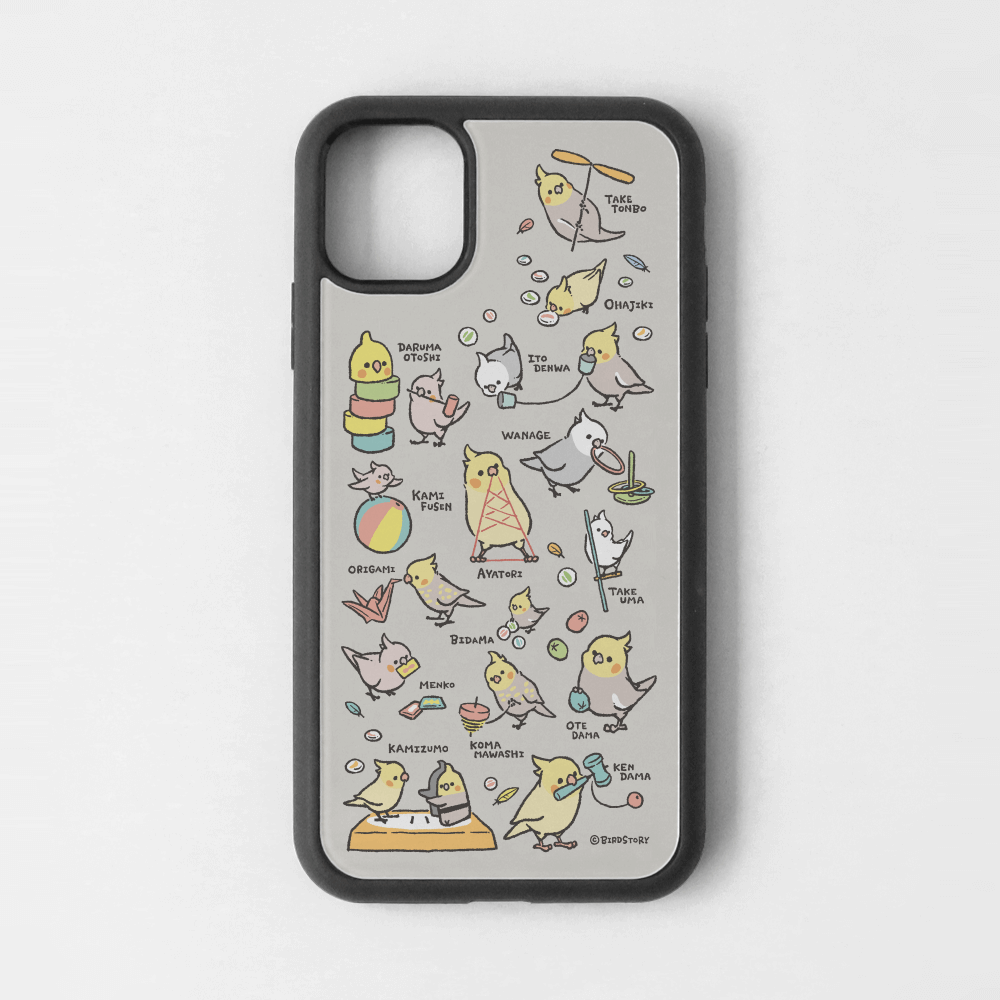 iPhoneカバー グレー