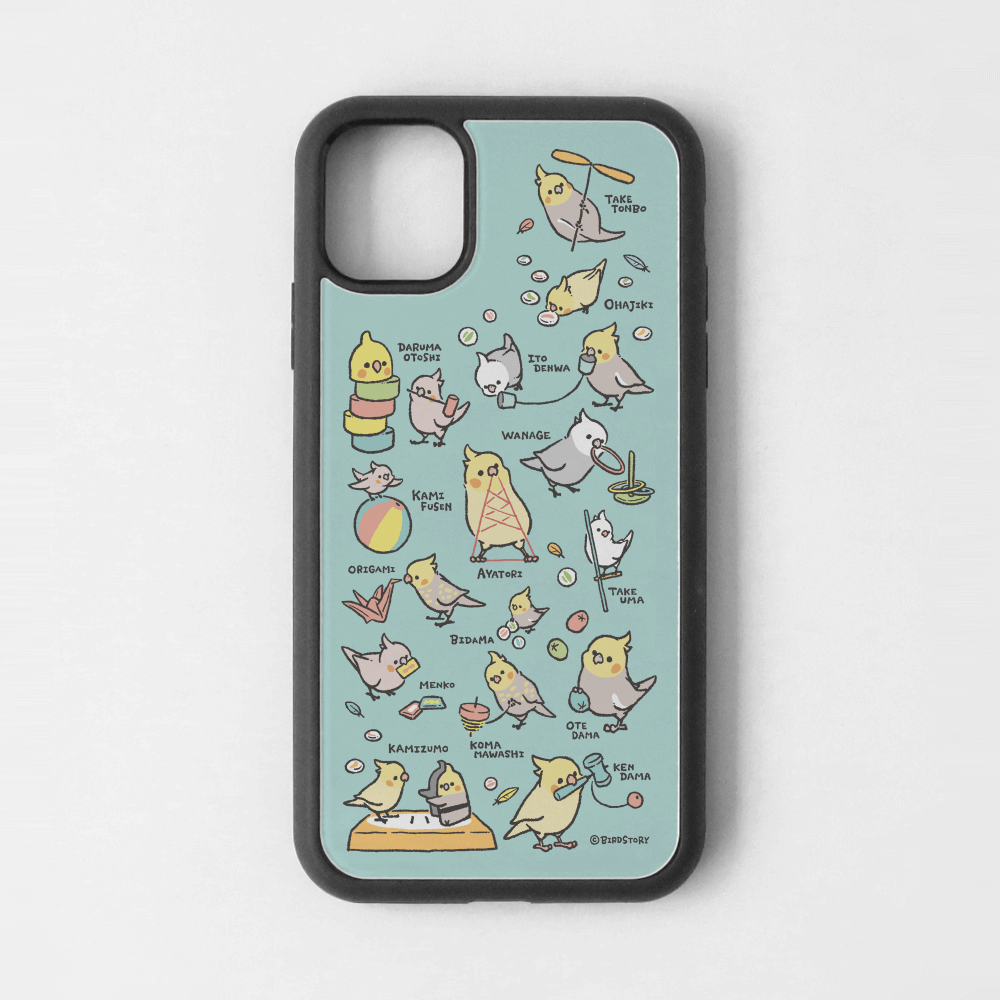 iPhoneカバー ブルー