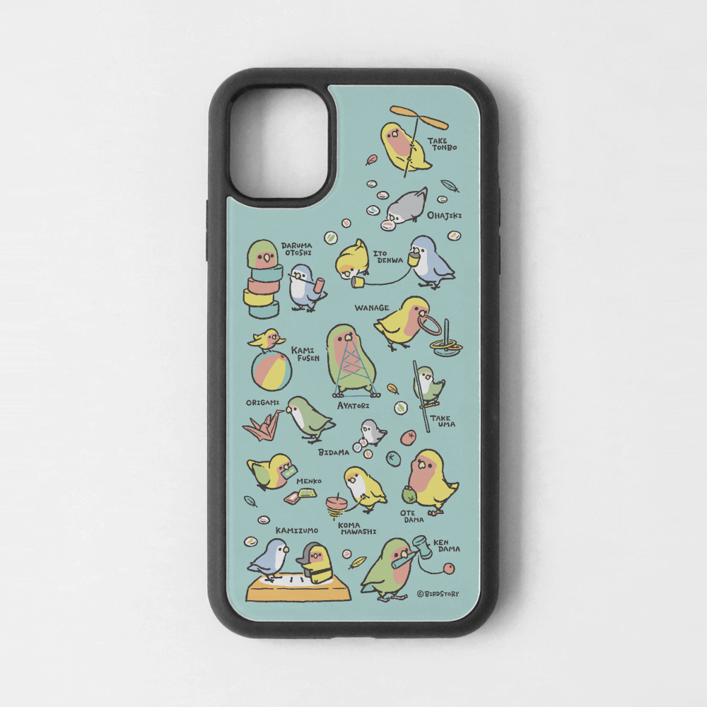 iPhoneカバー ブルー