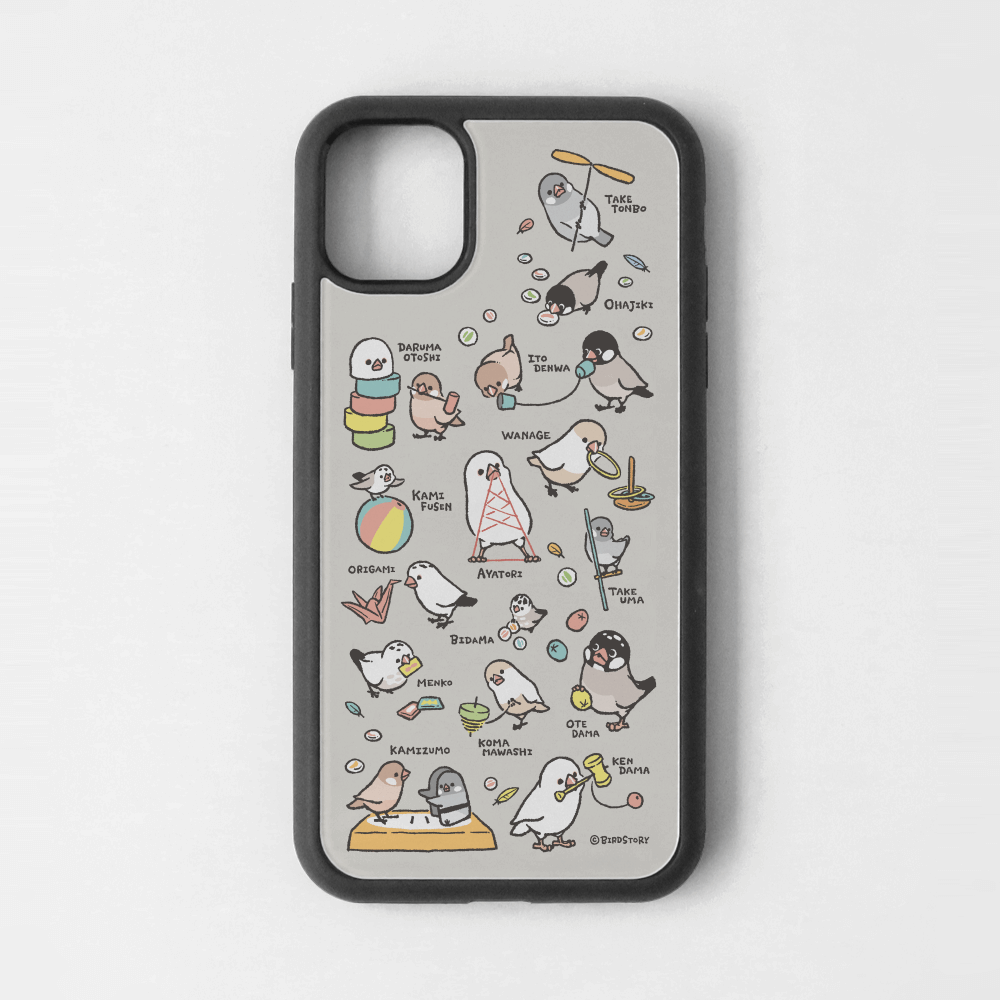 iPhoneカバー グレー